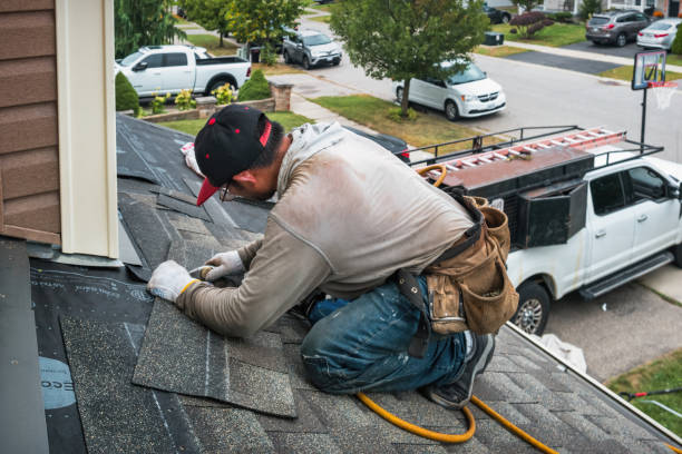 Professional Roofing technician working in Caledonia, IL